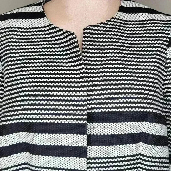 Womens Pure Collection Black Longline Striped Jacket - Black NWT New Size 8/10 - Picture 6 of 16